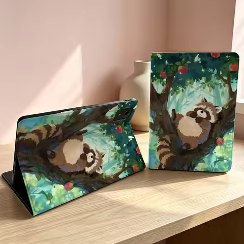 Fun Raccoon Cow Dog Patterns Soft For Lenovo Xiaoxin Lenovo Tab Pad Pro Plus K11 P12 M10 Legion Y900