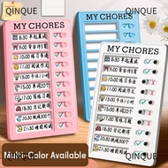 QINJUE Daily Planner Memo, Plastic Self-discipline My Chores Checklist, Multi Purpose My Chores Reus