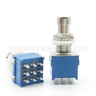 Electric guitar effects pedal switch Nine-pin foot switch 3PDT Footswitch PBS-24-302