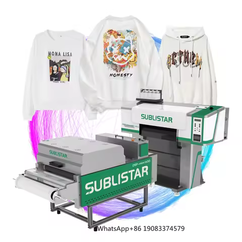 SUBLISTAR 24 Inch 60cm Mini Dtf Printer Space Saving with Powder Shaker for t Shirt Printing Machine