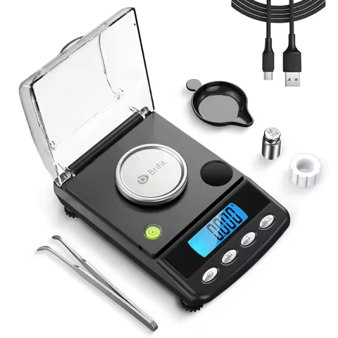 0.001g Precision Digital Jewelry Scale 20g USB Powered Electronic Weighing Scale LCD Mini Lab Balanc