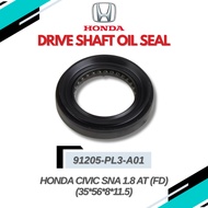 HONDA ACCORD CIVIC CITY CRV FREED JAZZ DRIVE SHAFT OIL SEAL 91205-PL3-A01 (LH)