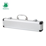 [Kesoto] Flute Case, Professional Flute Storage Bag, Musical Instrument Box with Lock,