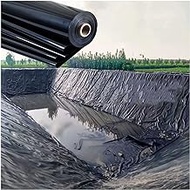 Pond Liner Flexible Liners Impermeable Garden Fish Pond Liner HDPE Elasticity Stretch 6x8 Waterproof Great Liner for Fish Ponds Stream Fountain Water Garden (Color : Black, Size : 9x15m)