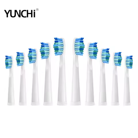 10 PCS Replacment Tooth Brush Head Electric Toothbrush Heads Comfortable Soft Bristle For SG-507B/90