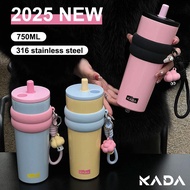 KADA Tumbler Hot and Cold 316 Stainless Steel with Straw