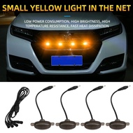 4pcs Car Bumper Front Grill Net DRL Daytime Running Light Led Daylight 4x4 Van Truck Lampu Kereta