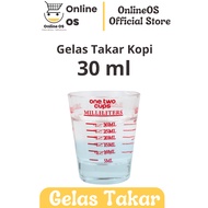 SHXING Expresso Glass Coffee Measuring Cup 30ml - MD19