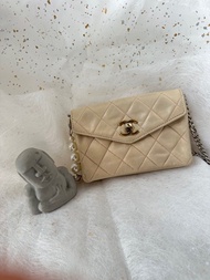 清倉勁抵⚠️Chanel  Vintage Lambskin Belt Bag  香奈兒中古小羊皮腰包