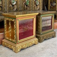 Donation Cabinet Wooden Banknote Storage 2 Types Of Coins Height 37 x 33 x 25 Cm Offered To The Temp