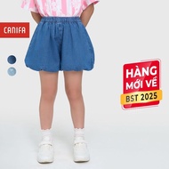 CANIFA girls' jean shorts with denim pattern 1BS25C004