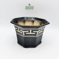 Pot Bunga Agung Keramik|Pot Tanaman A-522 Size Besar [Ready]