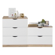 Koncept Furniture ชุดตู้ลิ้นชักเก็บของ Pody 120 ซม. สีไม้อ่อน