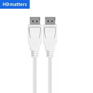 144Hz Displayport cable white Displayport 1.2 cable cord 2K 144Hz for HP Dell As L.enovo PC laptop monitor