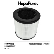 Philips AC0830 AC0850 FY0293 Compatible HEPA & Activated Carbon Replacement Filter [HepaPure]