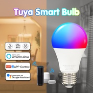 Tuya WiFi E27 B22 Smart LED Light Bulb Dimmable RGBW 15W 9W Light Smart Life App Voice Control Suppo