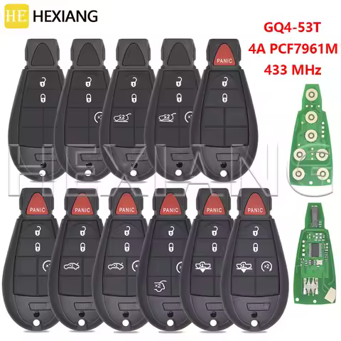 HE 4A PCF7961M 433MHz Car Remote Key GQ4-53T For Jeep Cherokee Sport KL Dodge RAM Chrysler Town & Co
