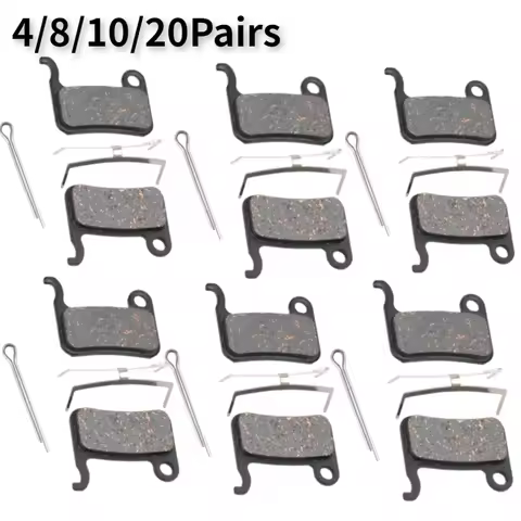 4/8/10/20Pairs Bicycle Semi-Metallic Disc Brake Pad for SHIMANO XTR M965 M975 ZOOM Saint M800 Deore 