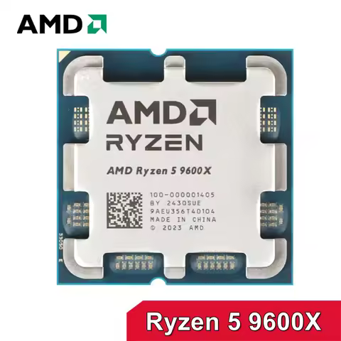 AMD R5 9600X Ryzen 5 9600X New Processor 5.4GHz 6-Core 12-Thread 38MB Game Cache 4NM 65W Socket AM5 