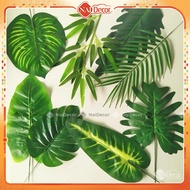 Fake Leaves, Turtle Leaves, Betel Leaves, Tropical Leaves, Deer Palm Leaves Decor Plastic Leaves for