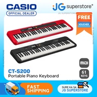 Casio CT-S200 61-Key Portable Piano Keyboard with USB to MIDI, LCD Screen, Auto-Accompaniment