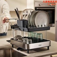 英國Joseph不鏽鋼雙層瀝水架餐具碗盤收納層架廚房置物架整理架濾水