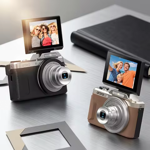 ORDRO D27 Compact Digital Camera 4k for Daily Vlog Filming Supports Selfies App Control