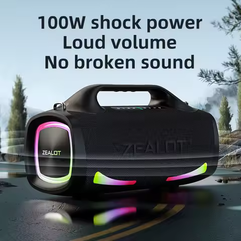 Zealot-S79 100W high-power Portable Bluetooth speaker IPX6 waterproof and ultra strong sound quality