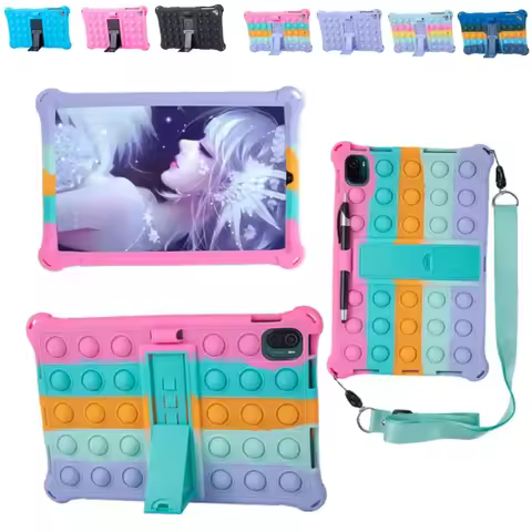 Case for Samsung Galaxy Tab A S6 lite 10.4 P610 A7 Lite S6 S7 S8 A8 S5E Decompression Bubble Cover w