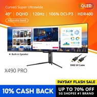 PRISM+ X490 PRO 120Hz Quantum HDR Super UWQHD Curved [5120 x 1440] Adaptive Sync Gaming Monitor
