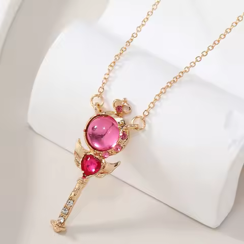 European and American Fashion New Jewelry Wish Dignity Crown Scepter Necklace