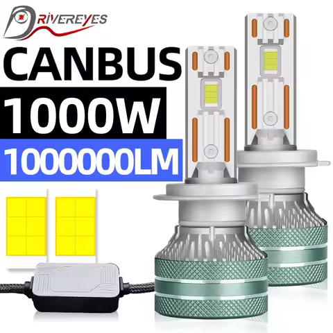 K5C H7 LED Headlights 1000W 1000000LM Canbus 5570 CSP Led H4 H3 H11 H8 H1 9005 9006 HB3 HB4 9012 HIR