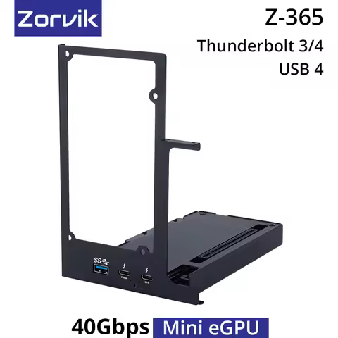 USB4 Thunderbolt3/4 Mini eGPU Enclosure for Laptop External GPU Dock with PD 85W 40Gbps Compatible w