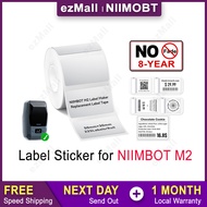 NIIMBOT M2 M3 Label Paper, Thermal Transfer PET Material, Waterproof Refill Sticker Roll Tape