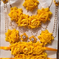 Indian Haldi Flower / Nalugu Jewellery Sets