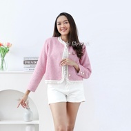 ELYCLOTH | CASSANDRA TWEED BLAZER | PREMIUM TWEED WOMEN'S BLAZER