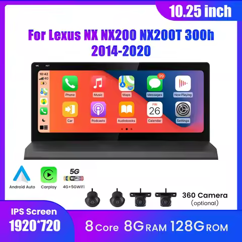 10.25 Inch Android Car Radio For Lexus NX NX200 NX200T 300h 2014-2020 GPS Navigation Multimedia Play