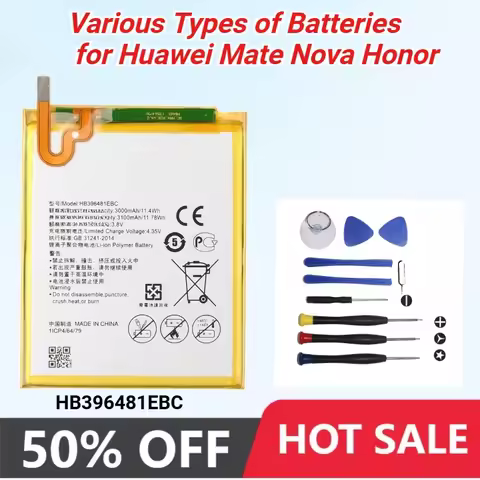 Battery for Huawei Mate Nova Honor P9 P10 P20 20 5C 5A 5X 6A 6C 7X 7A G7 8 8X 8A 8C G9 9 Y9 9i G10 1