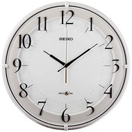 SEIKO GP216W Wall clock for living room bed room satellite radio analog SPACE LINK white pearl