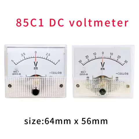 85C1-±500VPointer type bidirectional DC voltmeter 5V10V20V30V50V100V positive and negative voltmeter