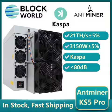 New Antminer KS5pro 21TH/s 3150W Kaspa Miner Antminer KS5 Pro KAS Miner Crypto Asic KAS Mining Antmi