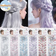 DayDayTo Hair Gem Stiers Kit Blingling Hair Jewels For Girls Toy Hair Styling Tool With Reusable Shi