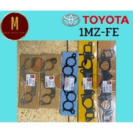 Intake-Exhaust Gasket TOYOTA LEXUS 1MZ 2MZ 3MZ-FE V6 24V/Set Of 5 Pieces