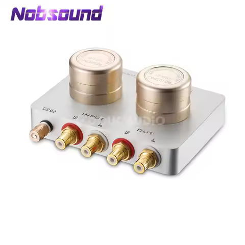 Nobsound Audio Step Up Transformer MC Moving Coil Phono Stage Cartridge Preamp Passive For Phone PC/