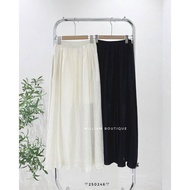 Long pleated silk chiffon dress 500IU (250246)