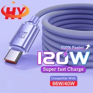 HY Accessory Store 120W 6A USB Type C Fast Charging Cable for Xiaomi/Huawei/Oneplus