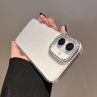 Luxury Bling Rhinestone Diamond Transparent Case For Motorola Moto E22 E22i E20 E30 E13 G60 G54 G34 