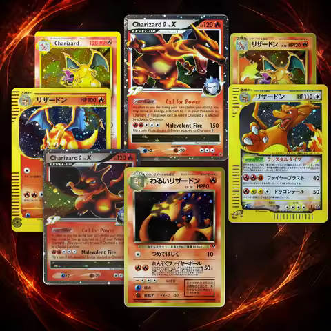 PKM Proxy Base Set(BS) DP Black Star Promos P Promo Charizard Holo & Non-Holo Rare Collection Cards,