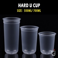 25pcs 90mm Milk Tea Cup Hard U Cup 500ml 700ml