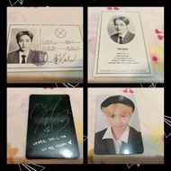 Exo ALBUM PHOTOCARD universe and xoxo